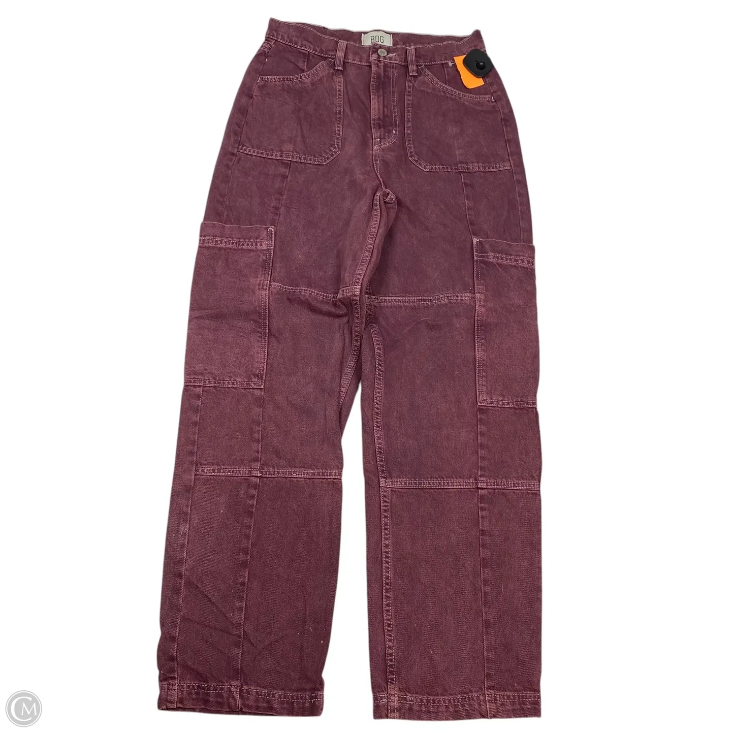 Jeans Straight By Bdg In Purple Denim, Size: 8