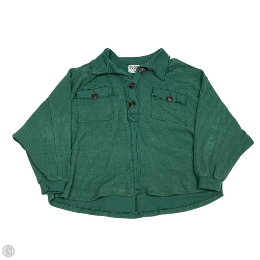 Top Long Sleeve By Bucket List In Green, Size: S