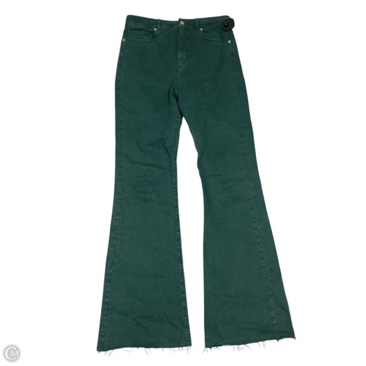 Jeans Flared By Loft In Green Denim, Size: 6