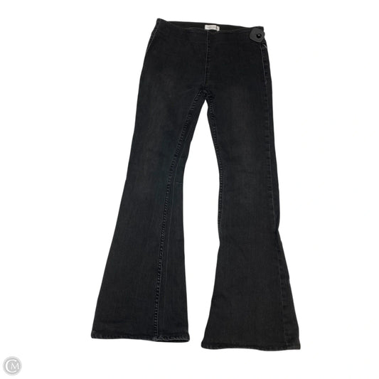 Jeans Flared By Vestique In Grey Denim, Size: M