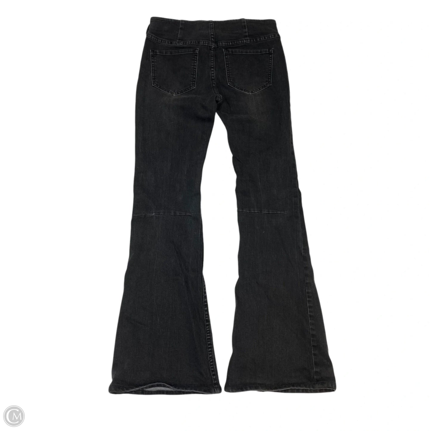 Jeans Flared By Vestique In Grey Denim, Size: M