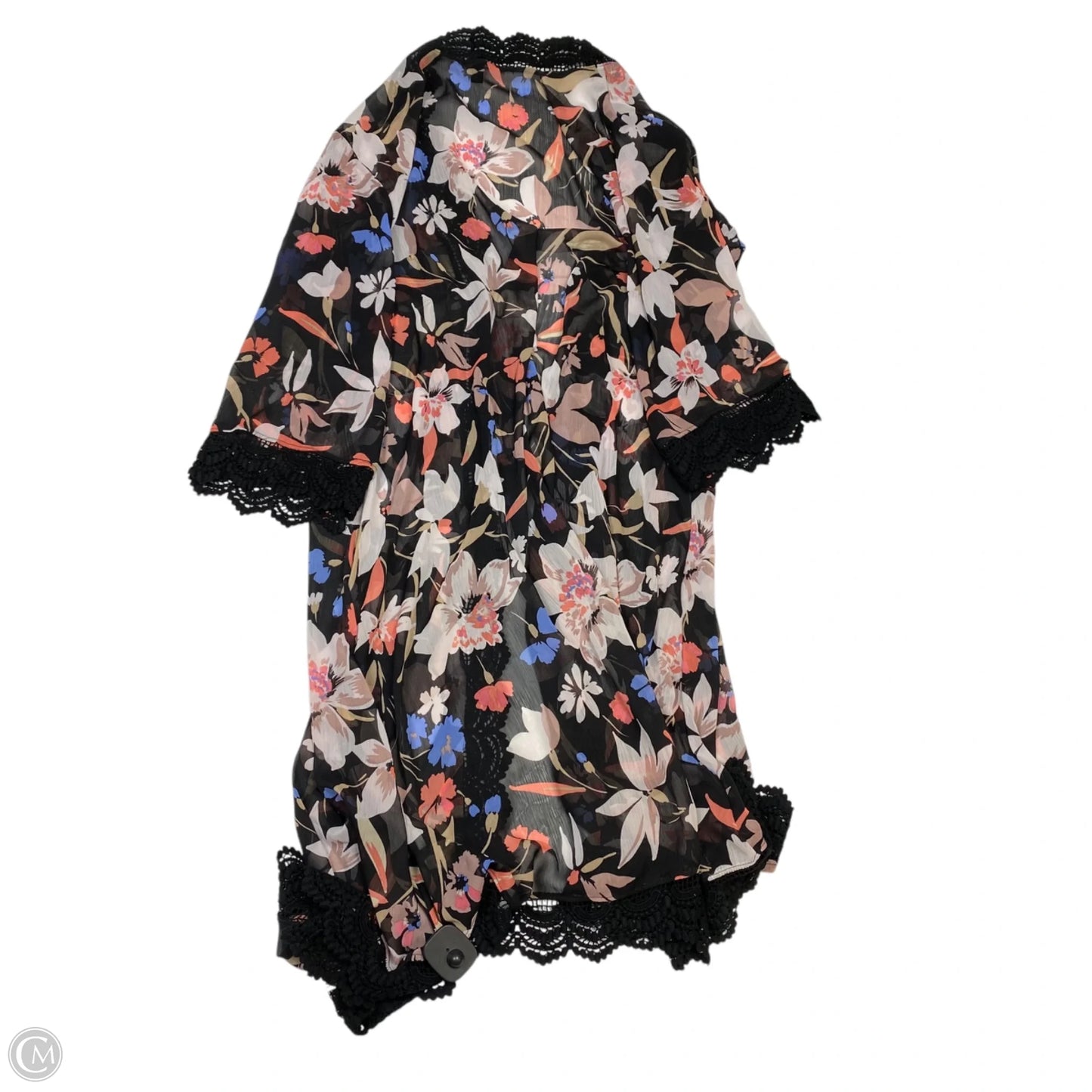 Kimono By Torrid In Black & Pink, Size: 1x