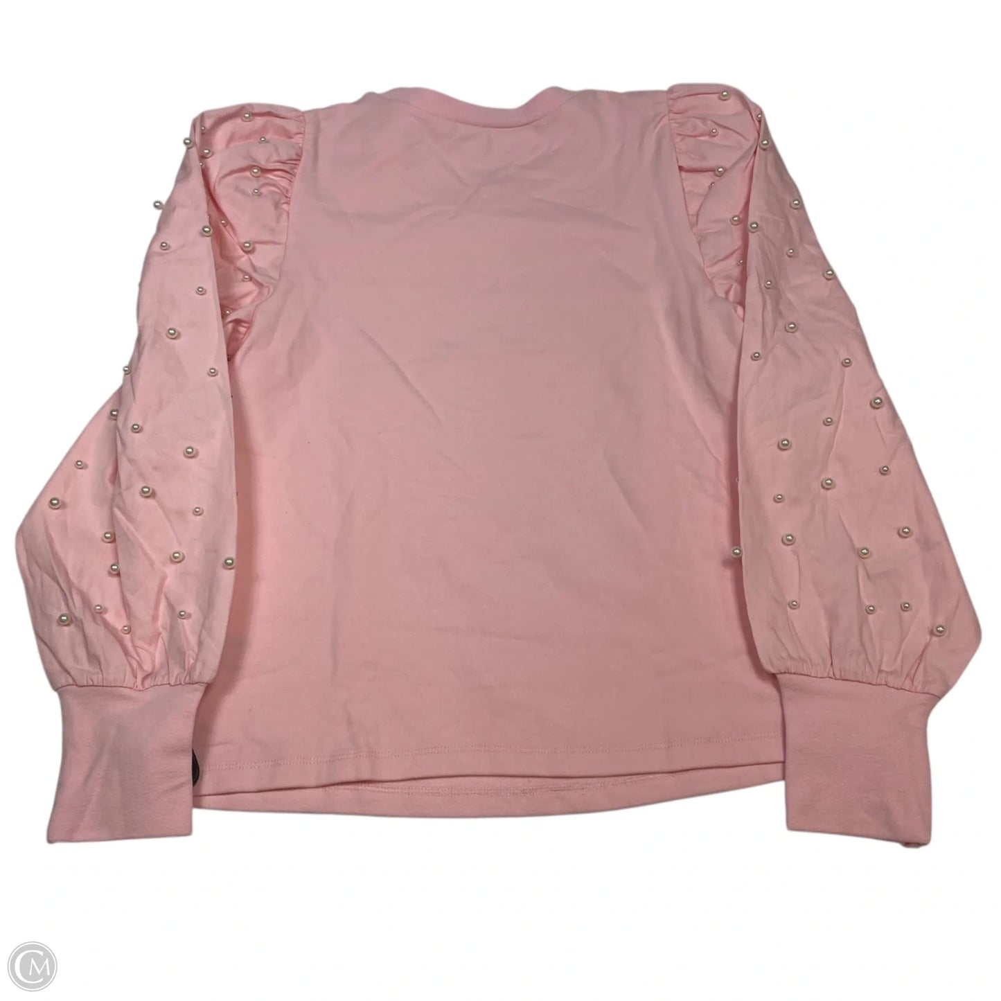 Top Long Sleeve By Boston Proper In Pink, Size: S