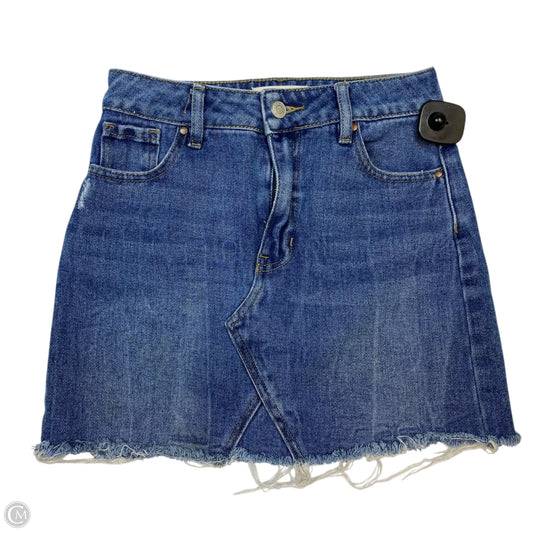 Skirt Mini & Short By Pacsun In Blue Denim, Size: 0