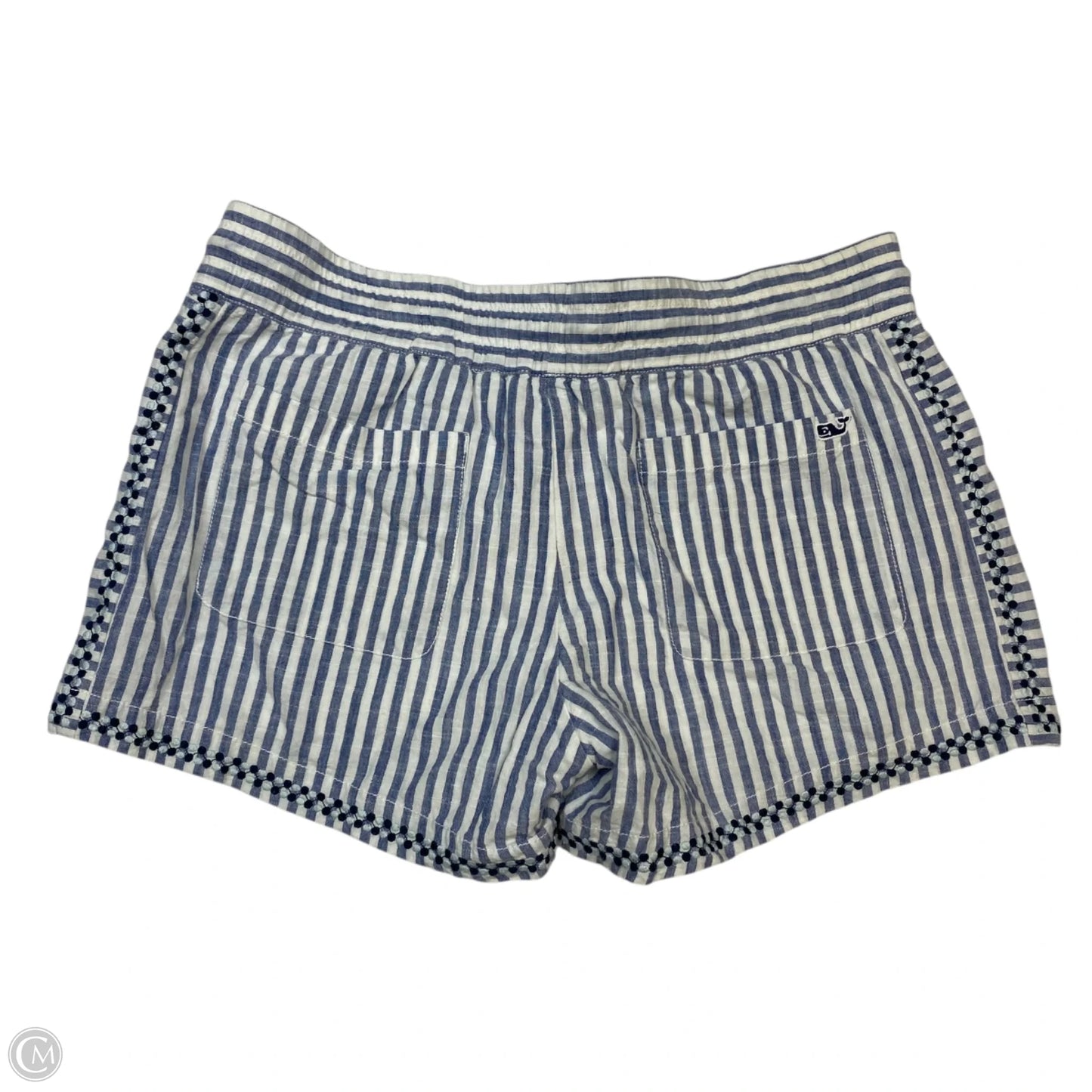Shorts Designer By Vineyard Vines In Blue & White, Size: S