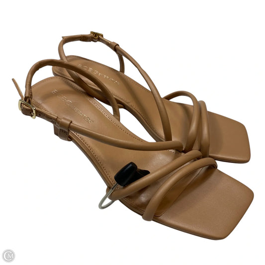 Sandals Heels Kitten By Bcbgeneration In Tan, Size: 9