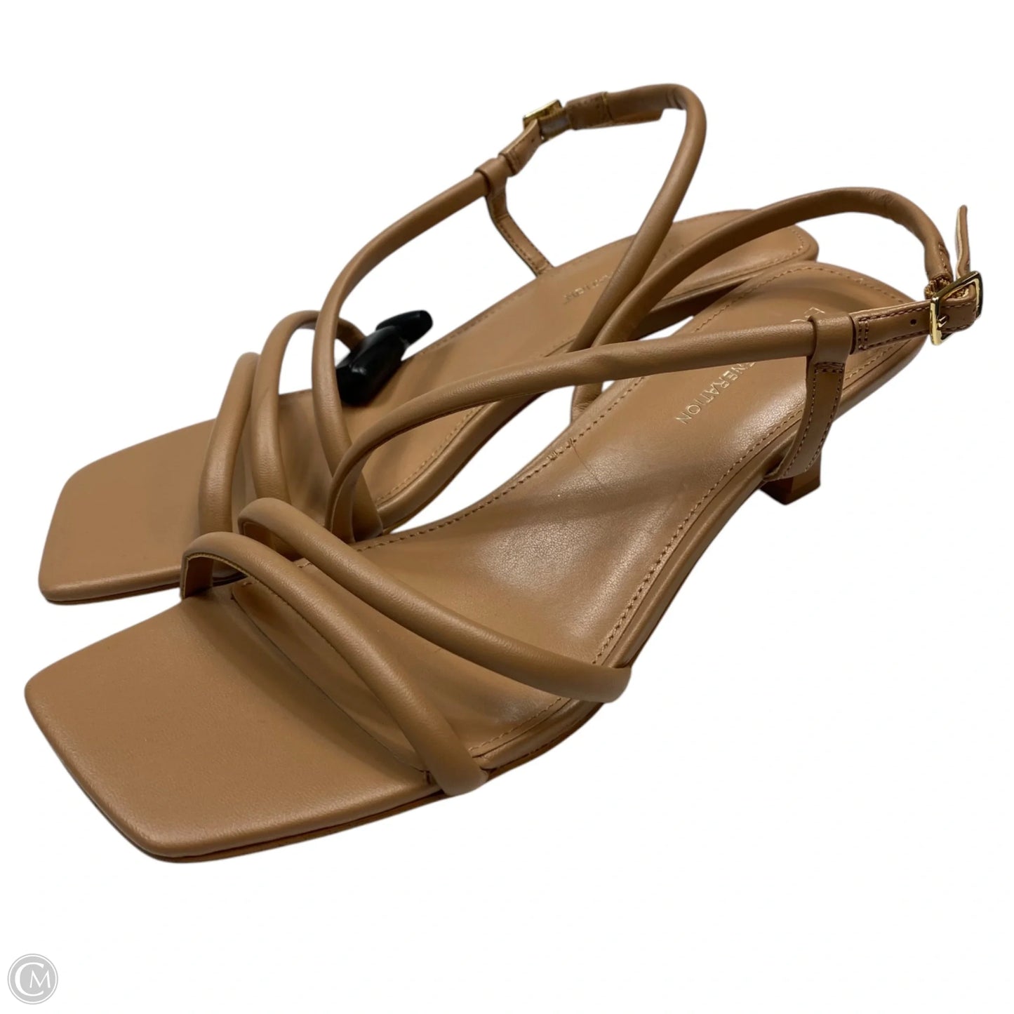 Sandals Heels Kitten By Bcbgeneration In Tan, Size: 9