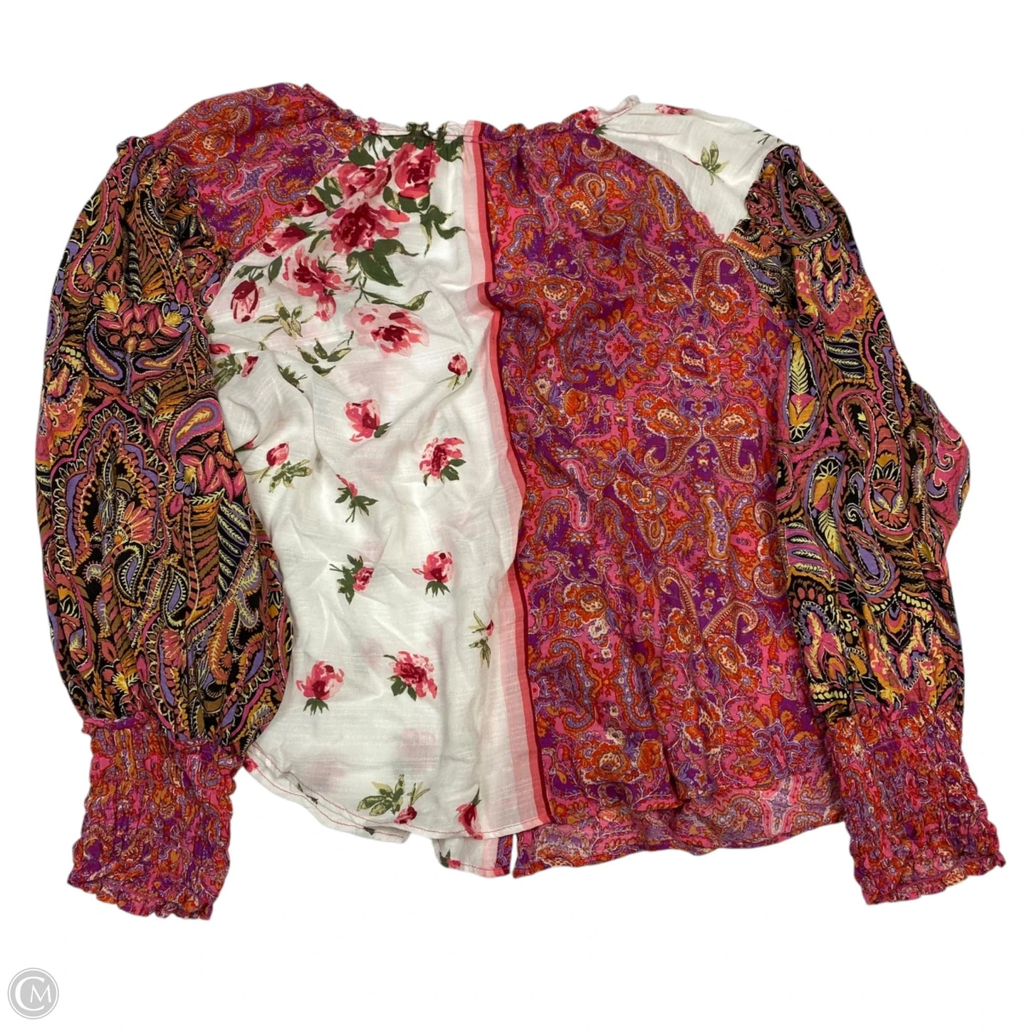 Top Long Sleeve By Free People In Multi-colored, Size: M