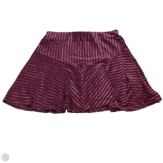 Skirt Mini & Short By Free People In Purple, Size: L