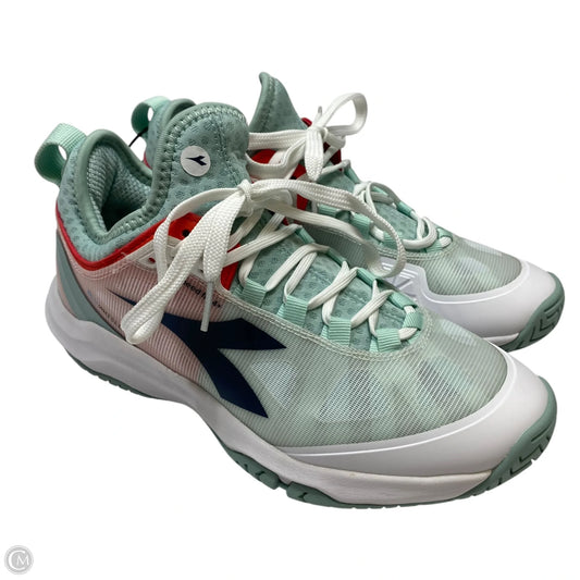 Shoes Athletic By Diadora In Green & White, Size: 8.5