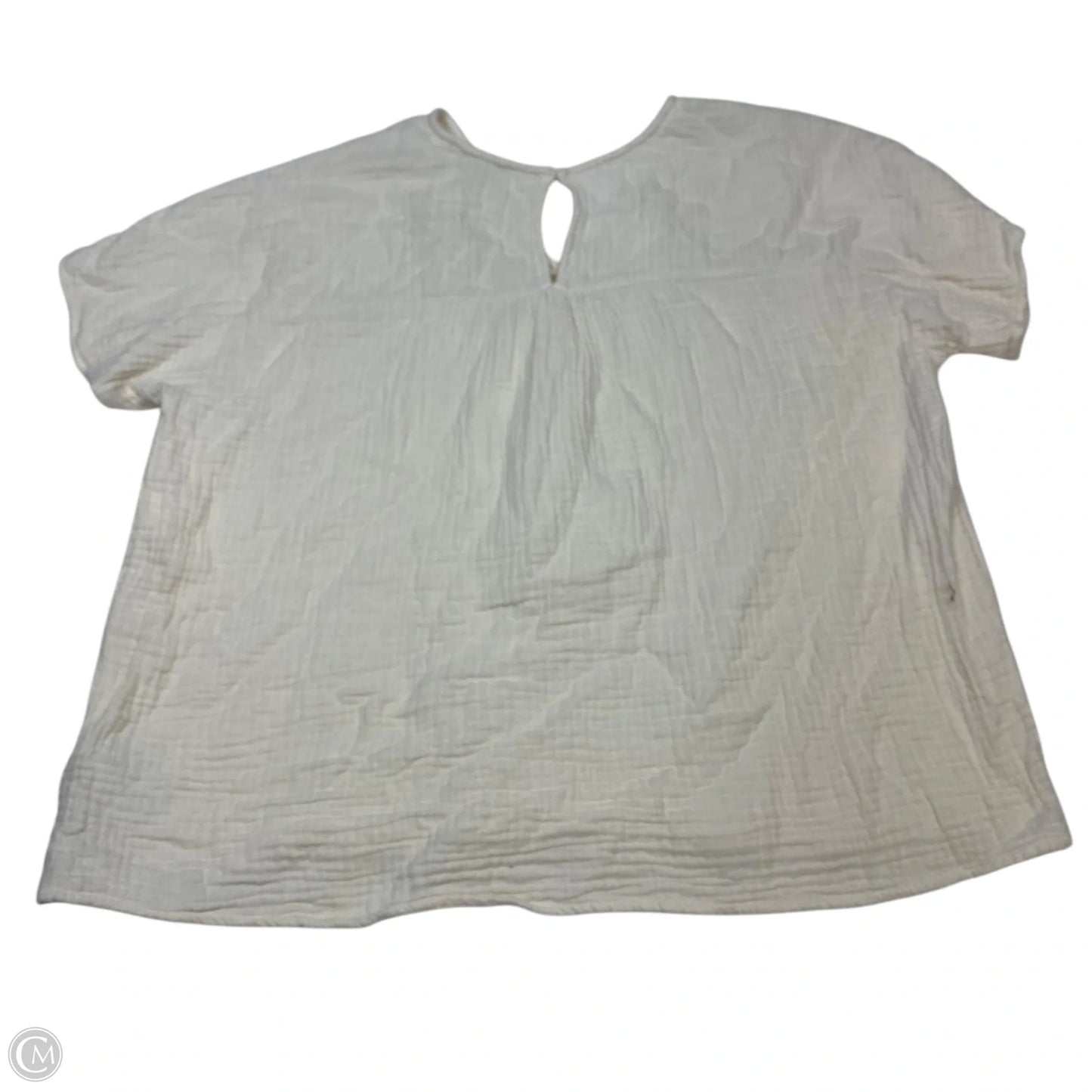 Top Short Sleeve By Madewell In Cream, Size: Xs