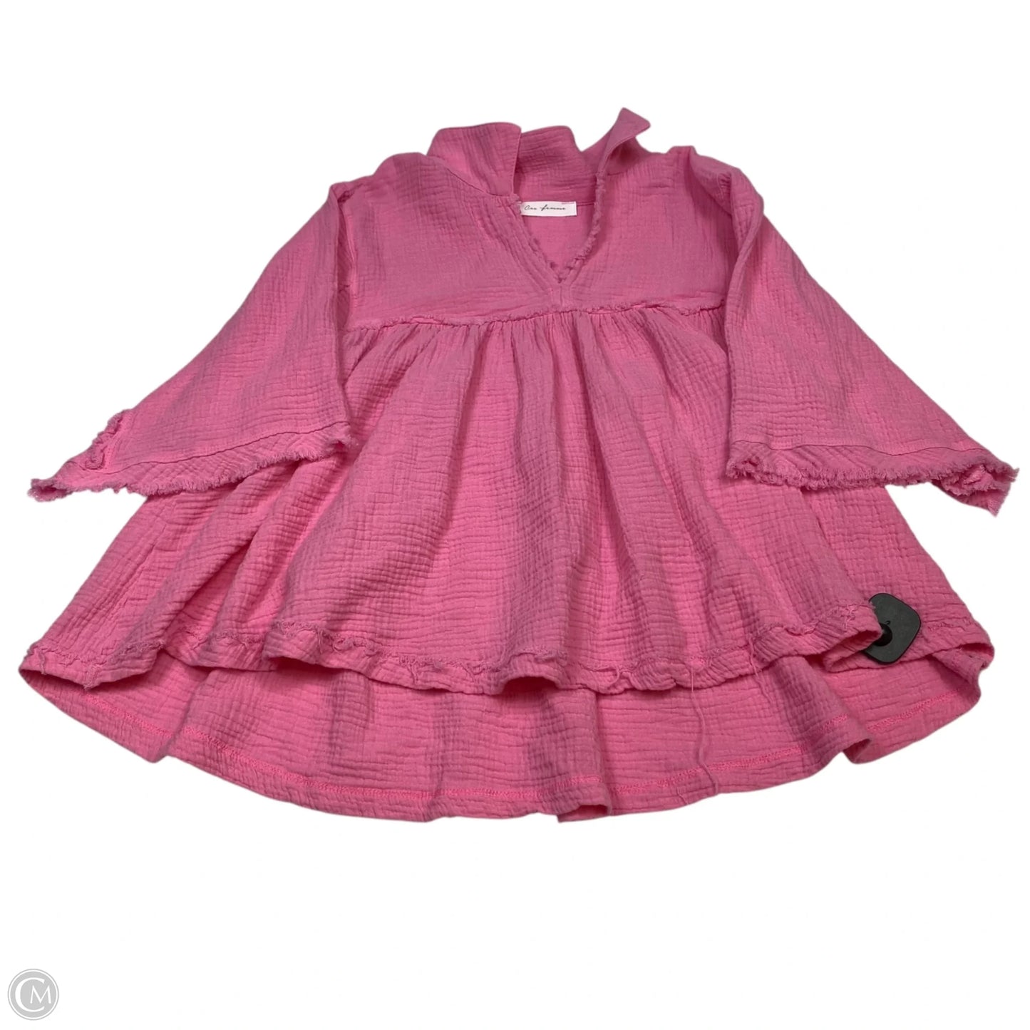 Top Short Sleeve By Ces Femme In Pink, Size: S