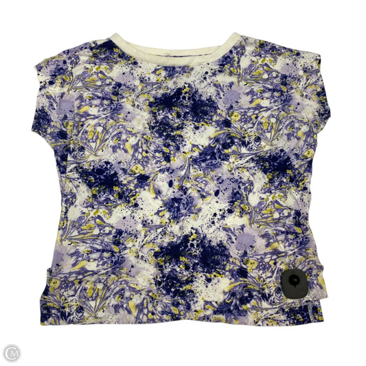 Top Sleeveless By Anthropologie In Purple & White, Size: S