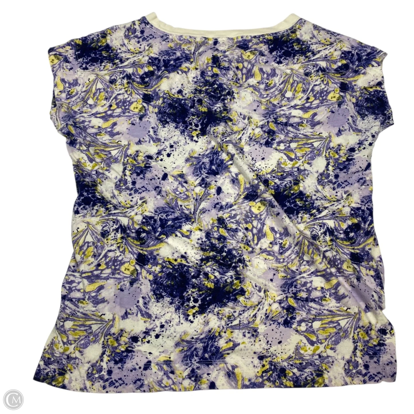 Top Sleeveless By Anthropologie In Purple & White, Size: S