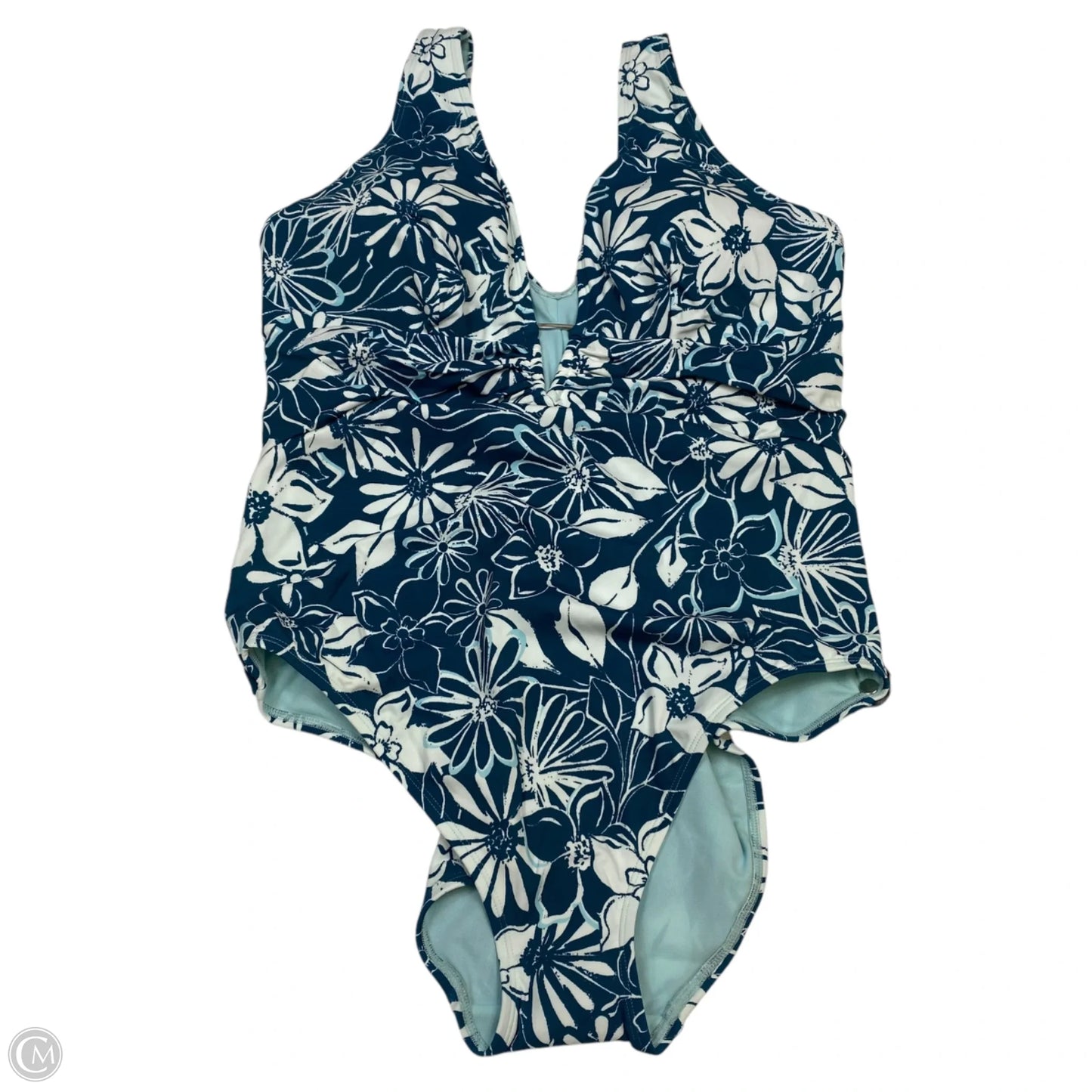 Swimsuit By Adore Me In Green & White, Size: 2x