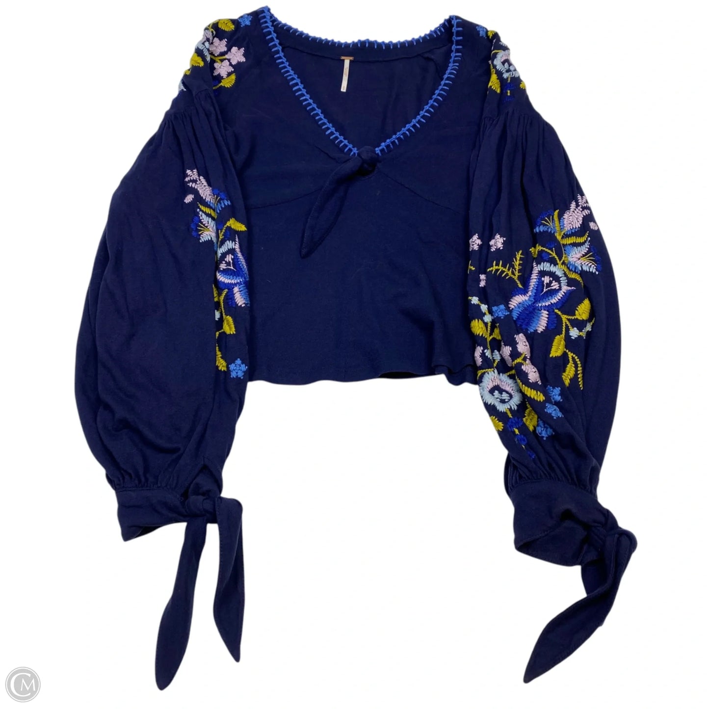 Top Long Sleeve By Free People In Blue, Size: S