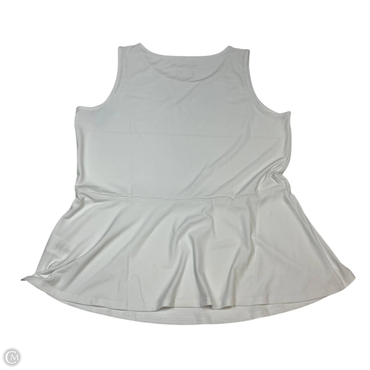 Top Sleeveless By Susan Graver In White, Size: L