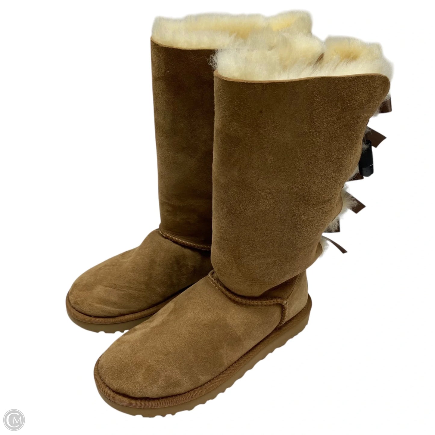 Boots Designer By Ugg In Brown, Size: 6