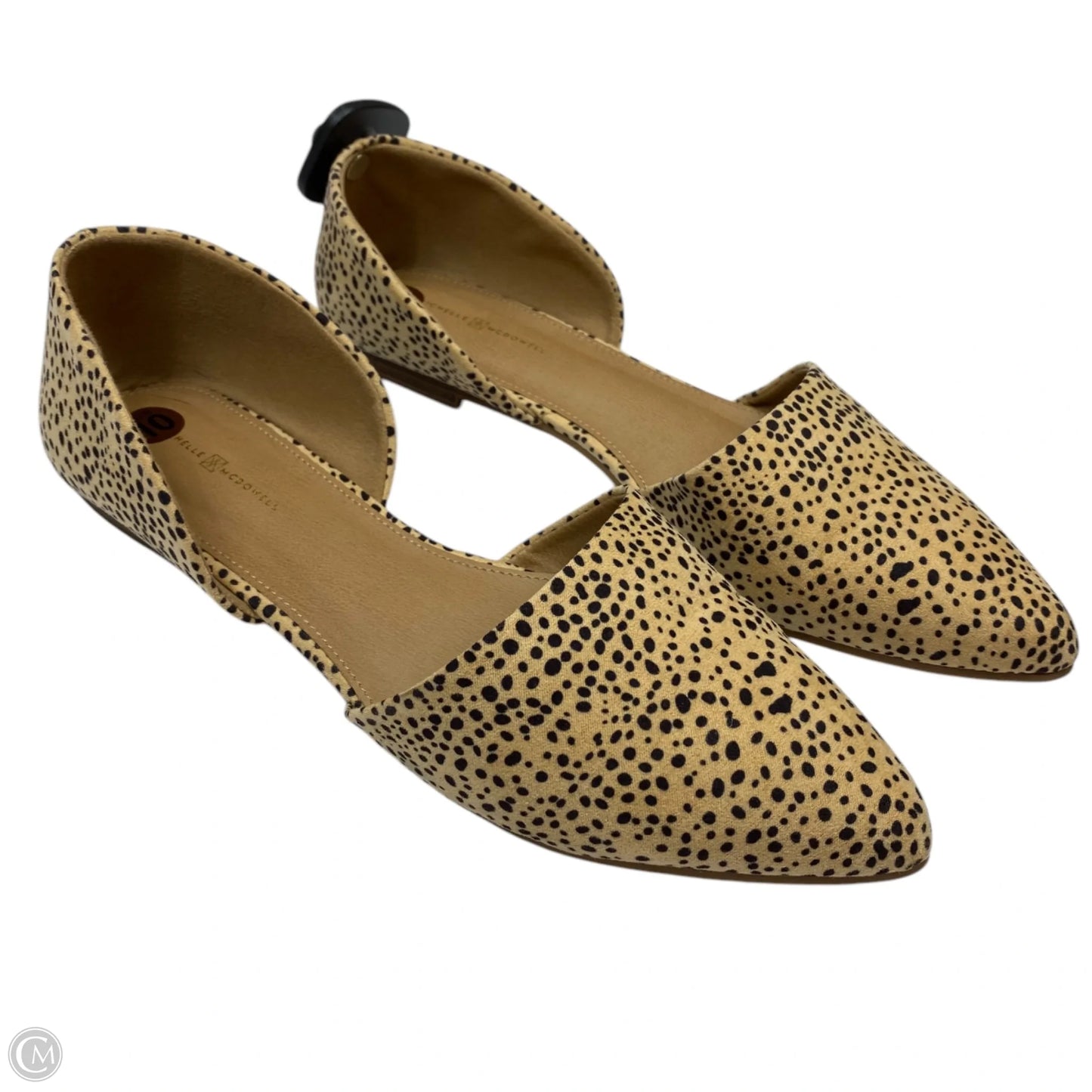 Shoes Flats By Michelle Mcdowell In Black & Tan, Size: 10