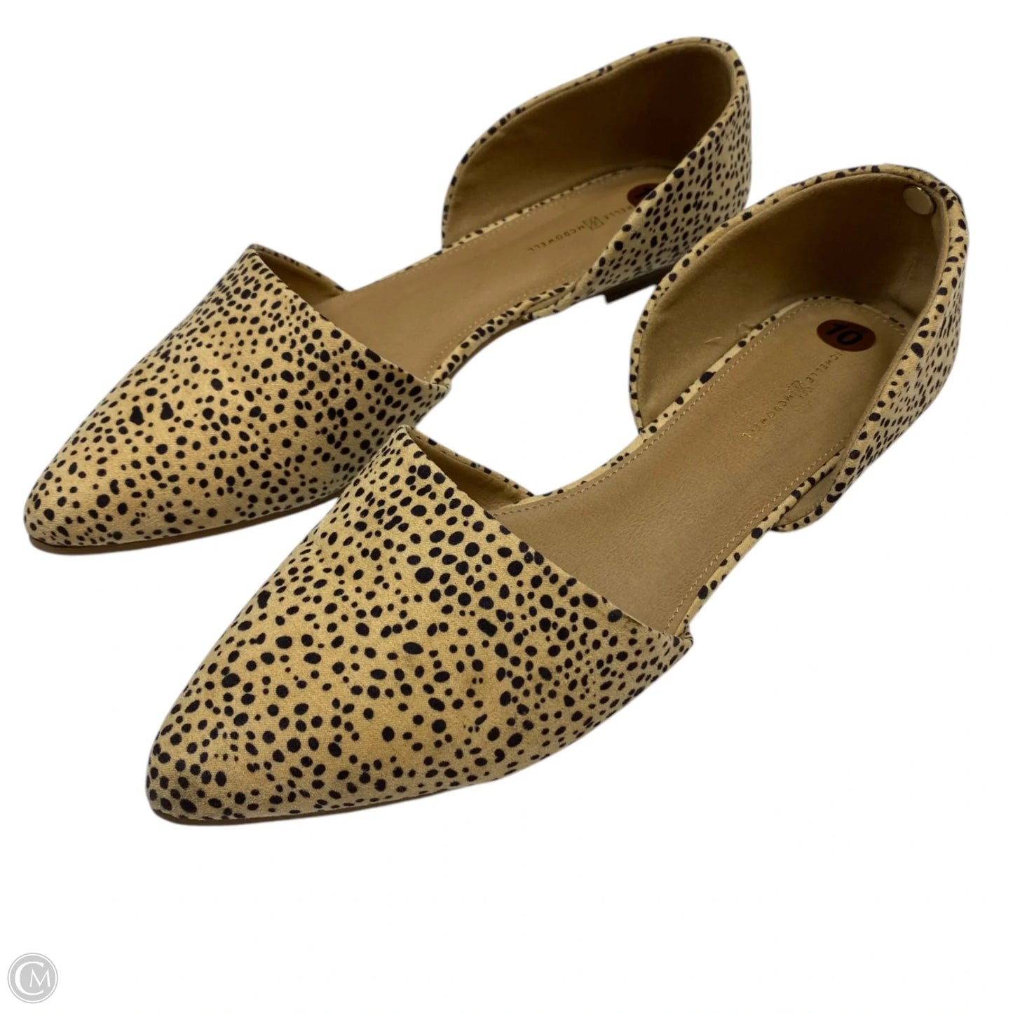 Shoes Flats By Michelle Mcdowell In Black & Tan, Size: 10