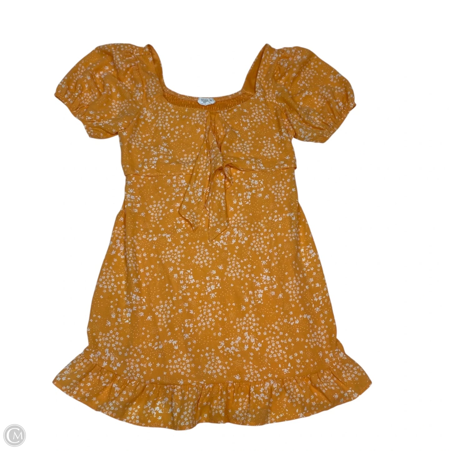 Dress Casual Short By Sienna Sky In Orange & White, Size: S