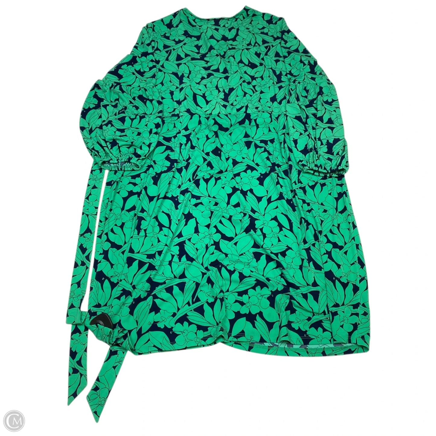 Dress Casual Short By London Times In Blue & Green, Size: 2x
