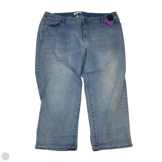 Jeans Straight By Lane Bryant In Blue Denim, Size: 22