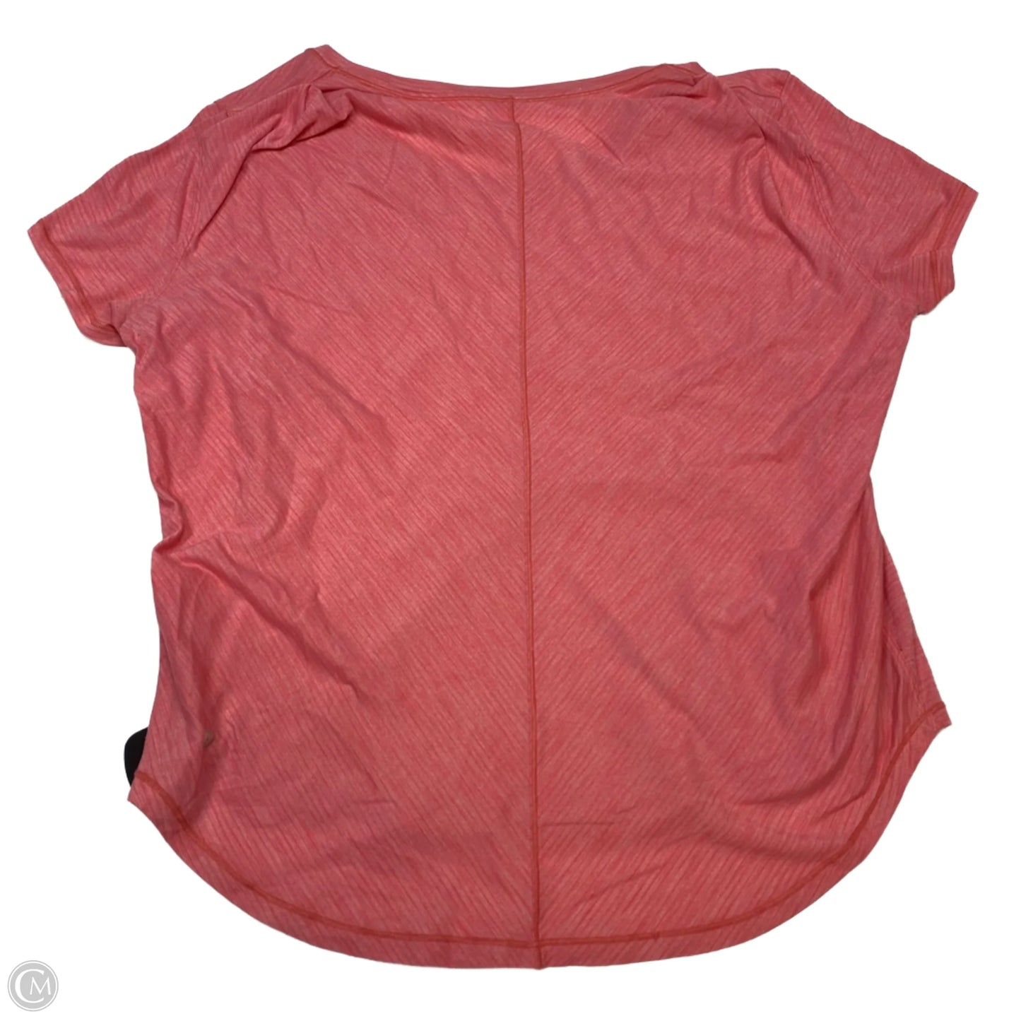 Athletic Top Short Sleeve By Lululemon In Pink, Size: L