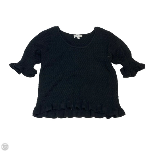 Top Short Sleeve By Calivta In Black, Size: L