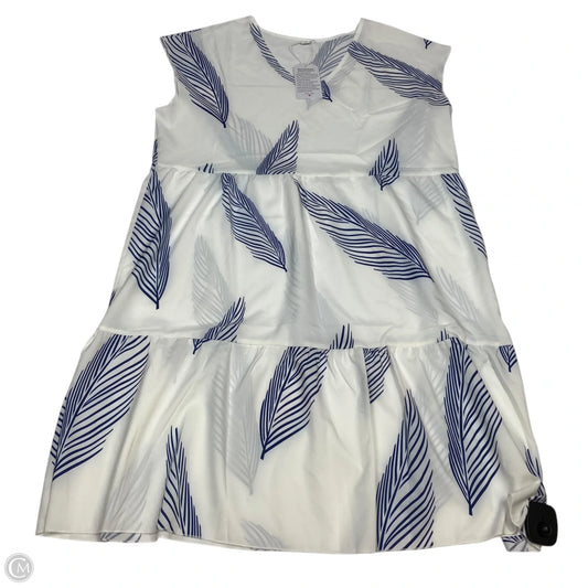 Dress Casual Short By Cmf In Blue & White, Size: M