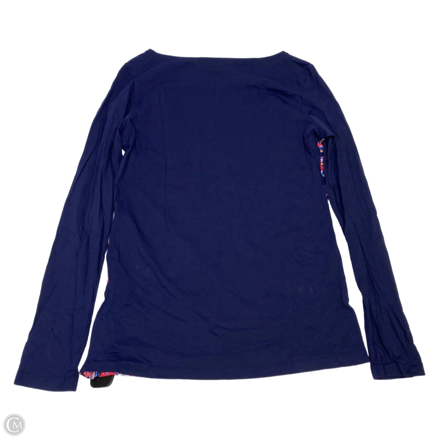 Top Long Sleeve Designer By Lilly Pulitzer In Blue & Red, Size: M