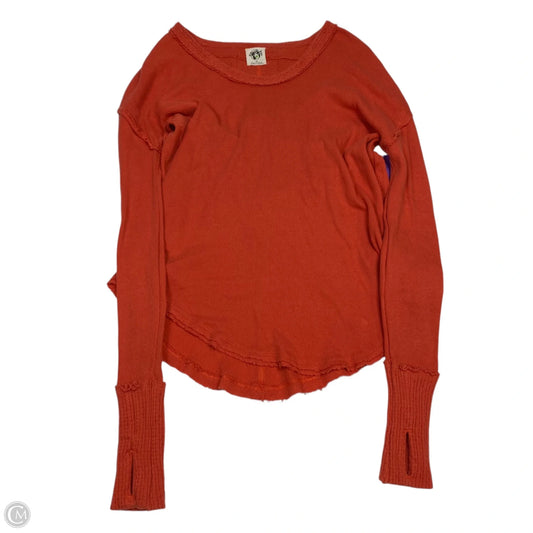 Top Long Sleeve By We The Free In Orange, Size: Xs