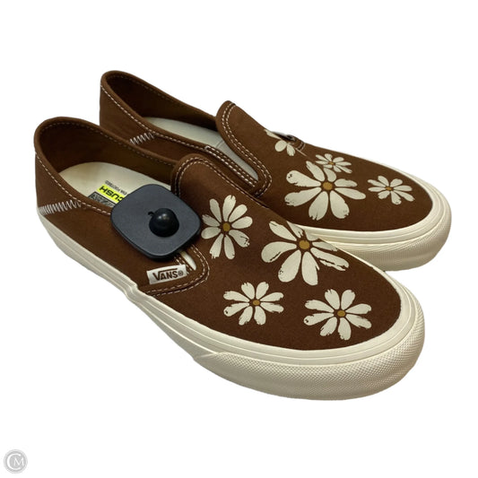 Shoes Sneakers By Vans In Brown, Size: 8.5