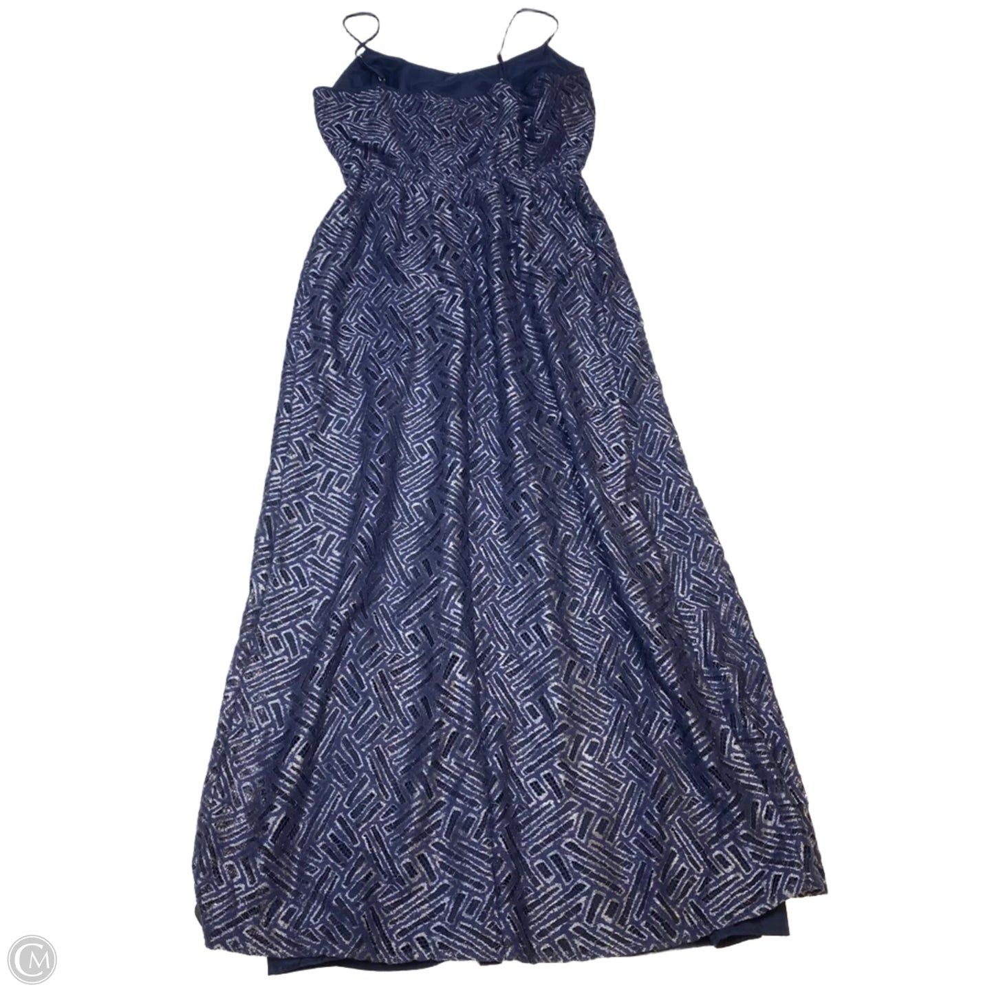Dress Designer By Lilly Pulitzer In Blue & Silver, Size: L