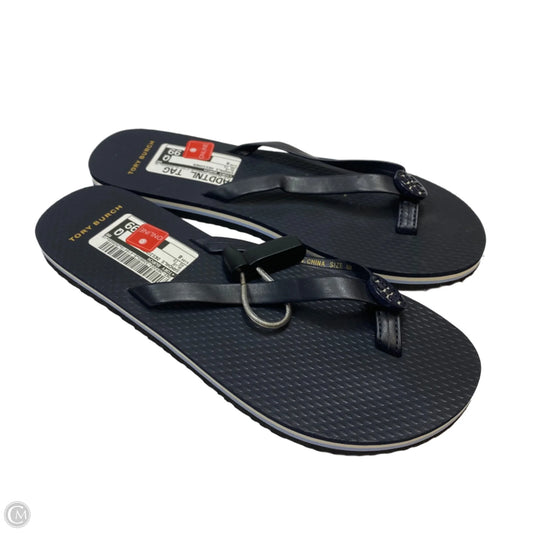 Sandals Designer By Tory Burch In Blue, Size: 8