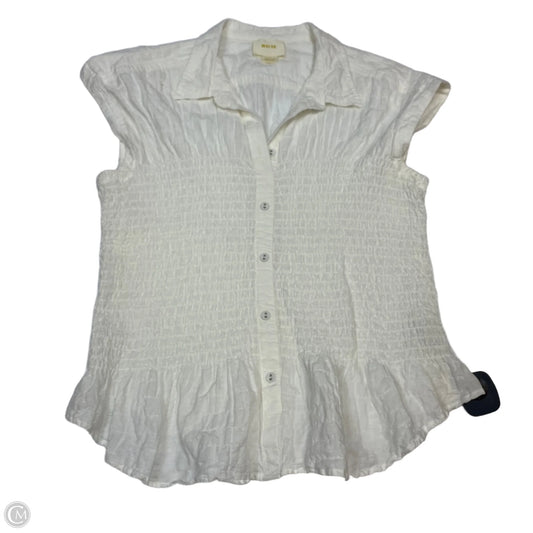 Top Sleeveless By Maeve In Cream, Size: M