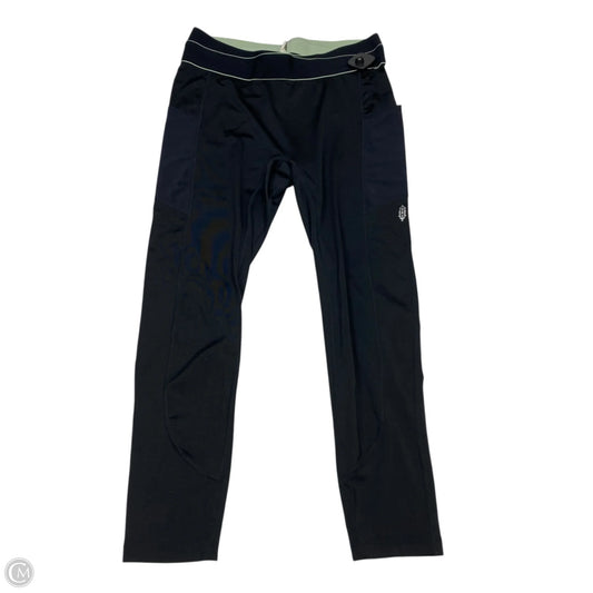 Athletic Leggings By Free People In Black & Green, Size: L