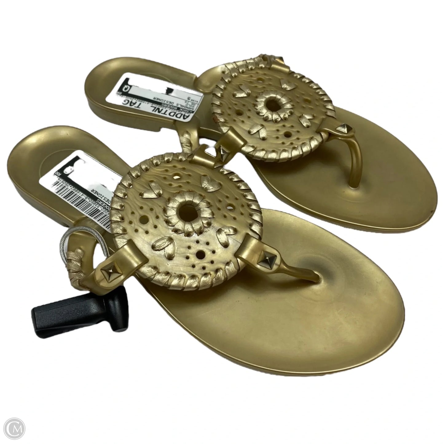 Sandals Designer By Jack Rogers In Gold, Size: 5