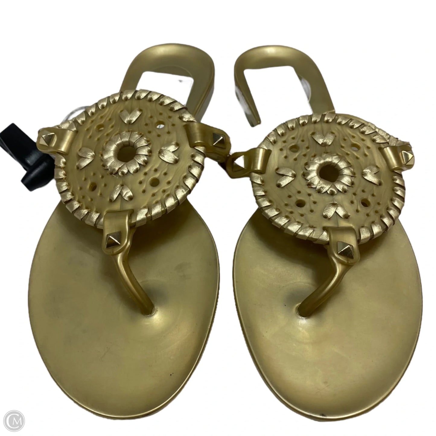 Sandals Designer By Jack Rogers In Gold, Size: 5