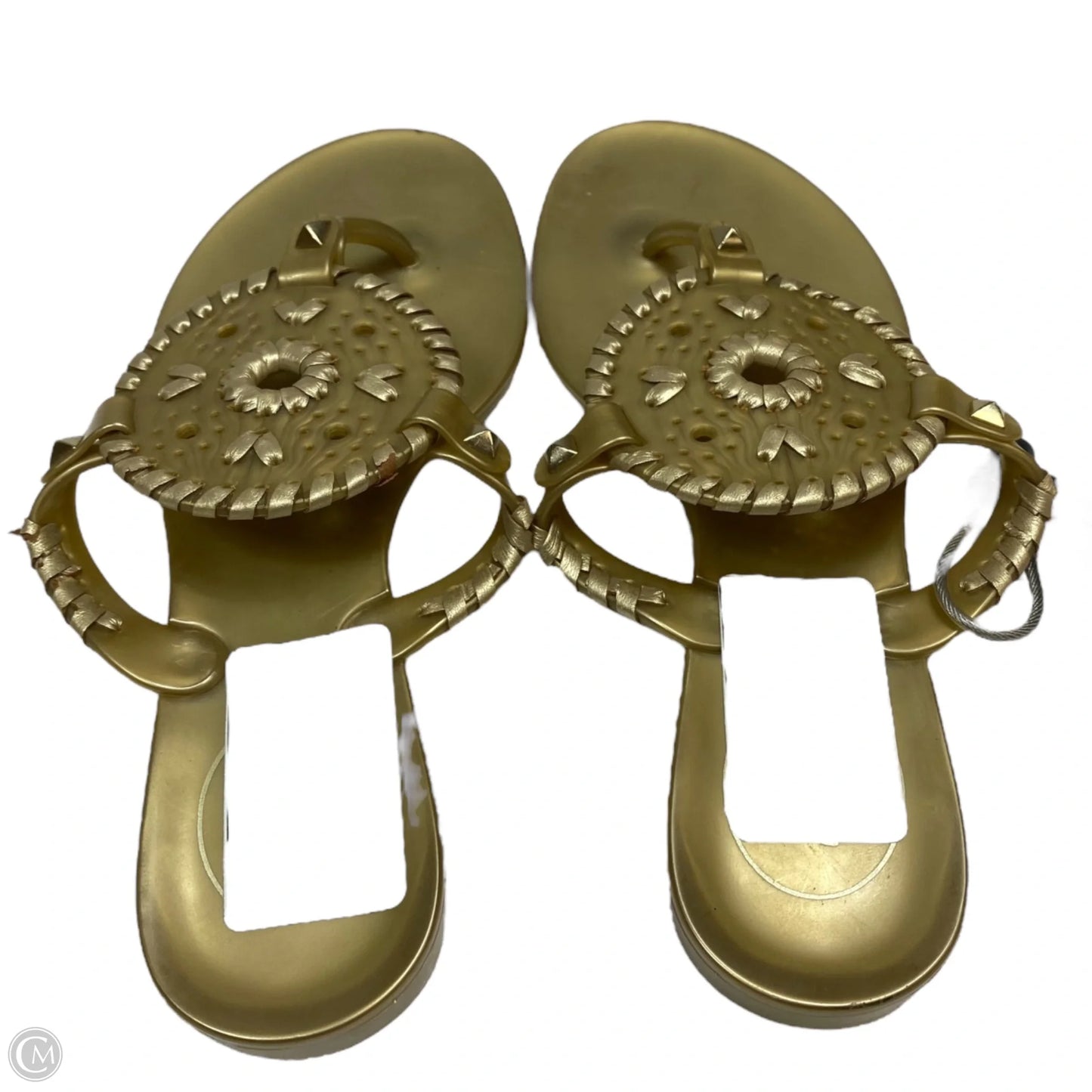 Sandals Designer By Jack Rogers In Gold, Size: 5