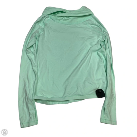 Athletic Top Long Sleeve Collar By Lululemon In Green, Size: M
