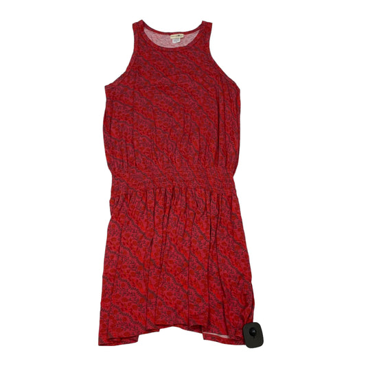 Red Dress Casual Short Natural Life, Size L