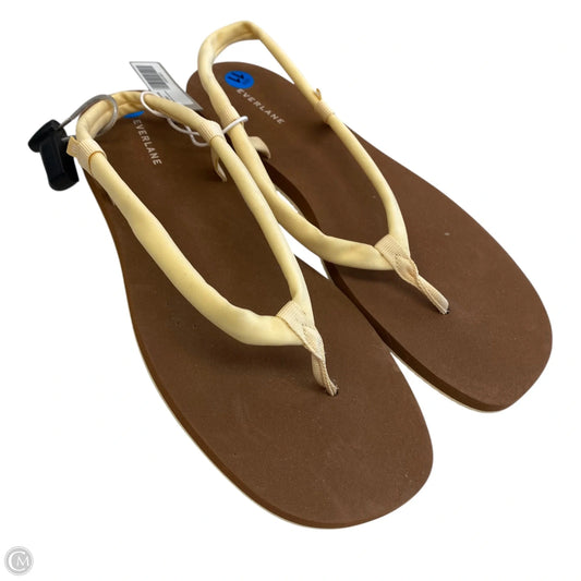 Sandals Flip Flops By Everlane In Yellow, Size: 11