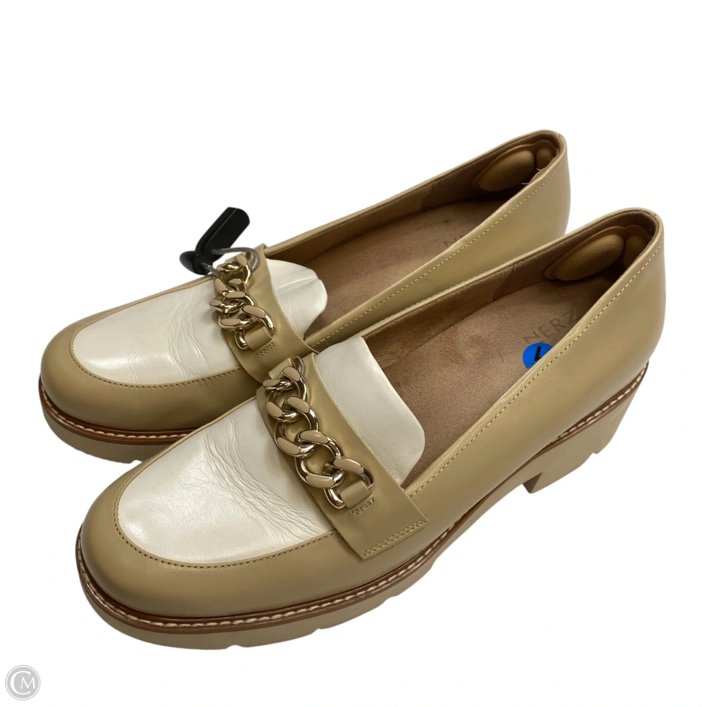 Shoes Heels Block By Naturalizer In Tan & White, Size: 11
