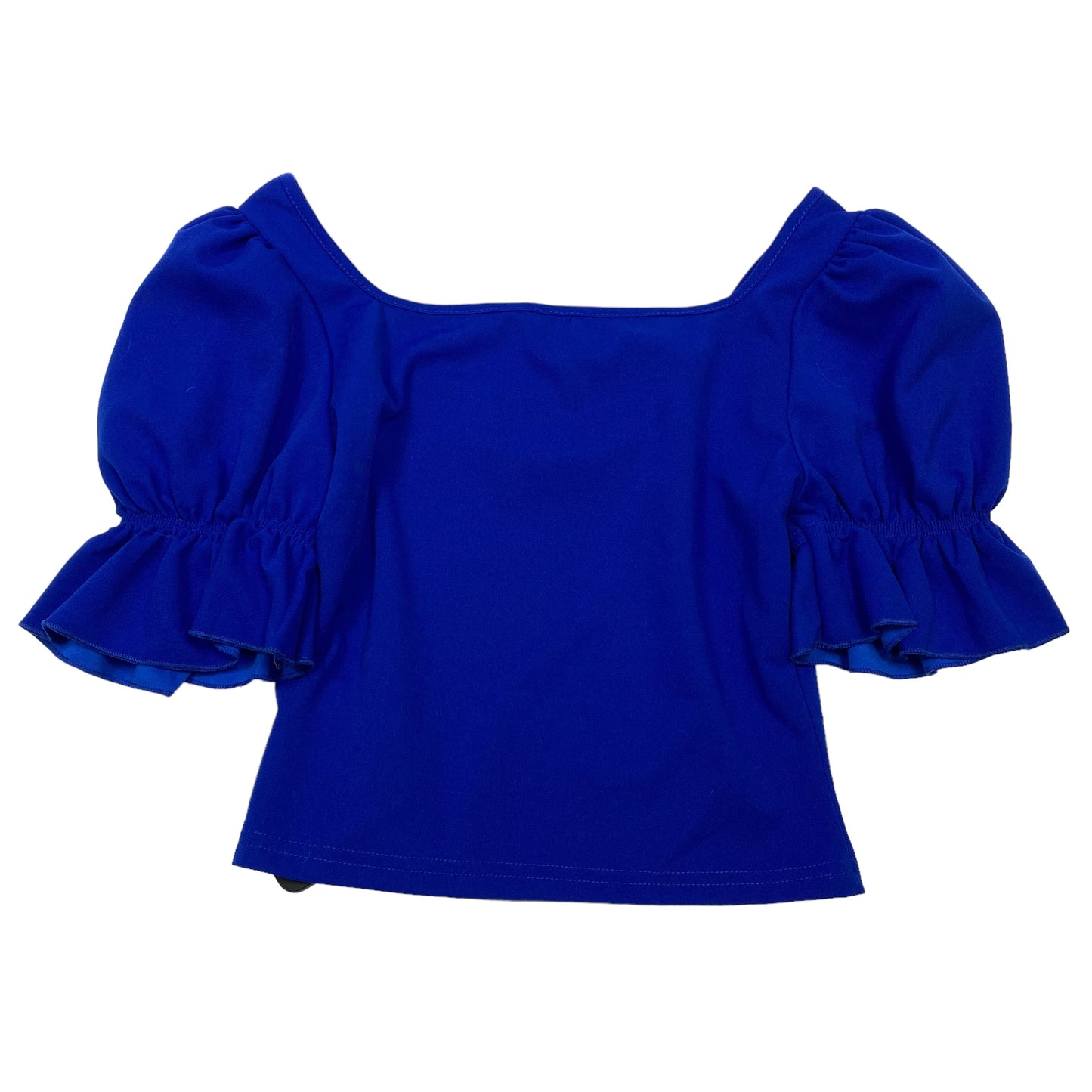 Blue Top Short Sleeve Shein, Size S