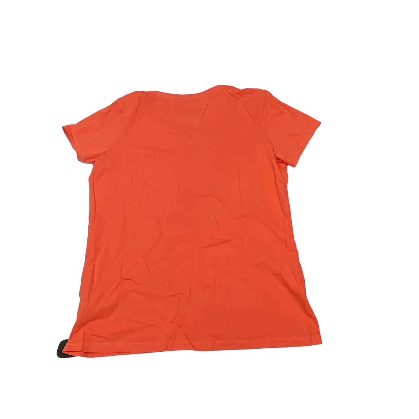 Orange Top Short Sleeve Basic Life Is Good, Size M