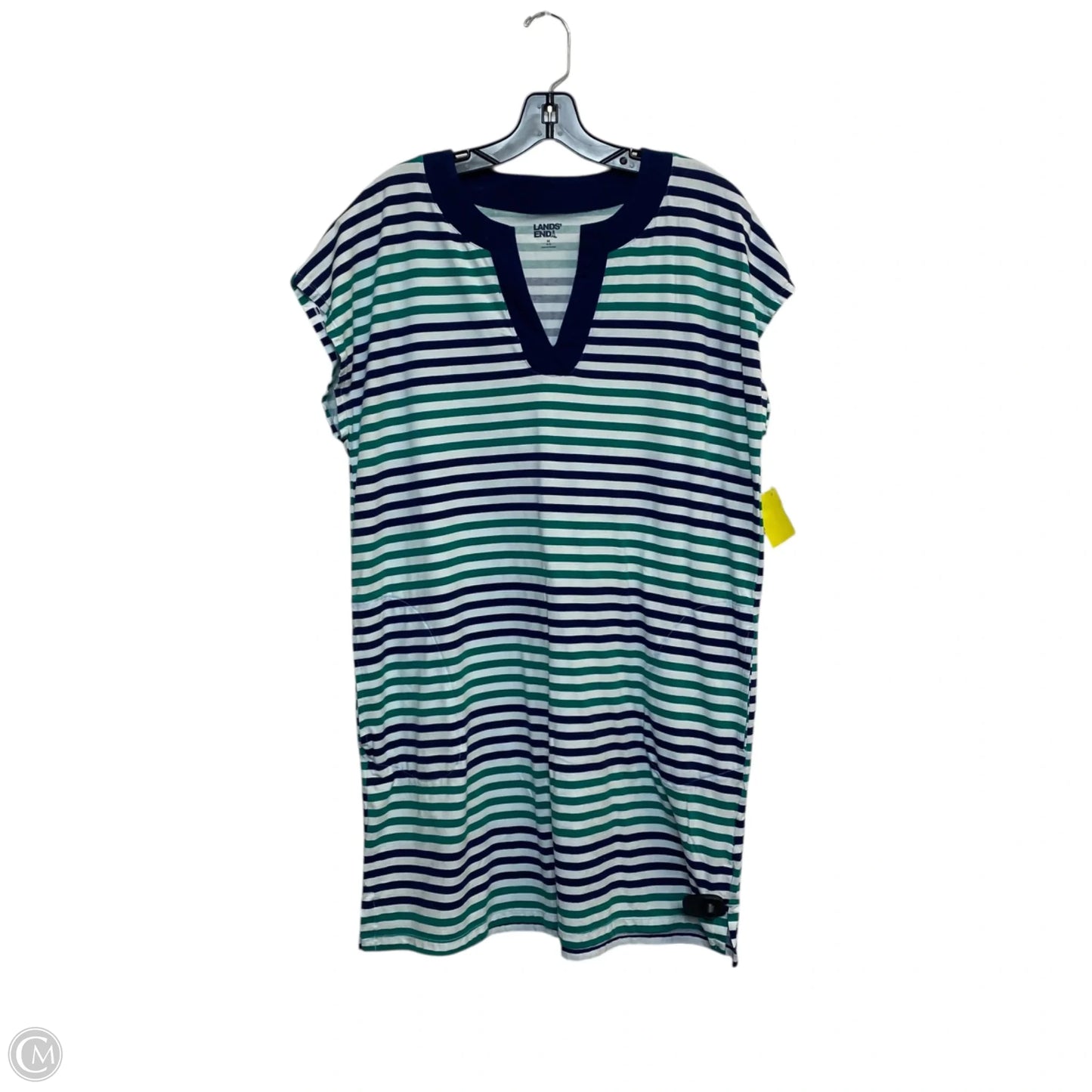 Dress Casual Short By Lands End In Blue & Green, Size: M