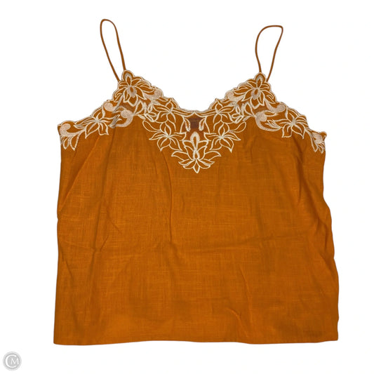 Top Sleeveless By Express In Orange, Size: M