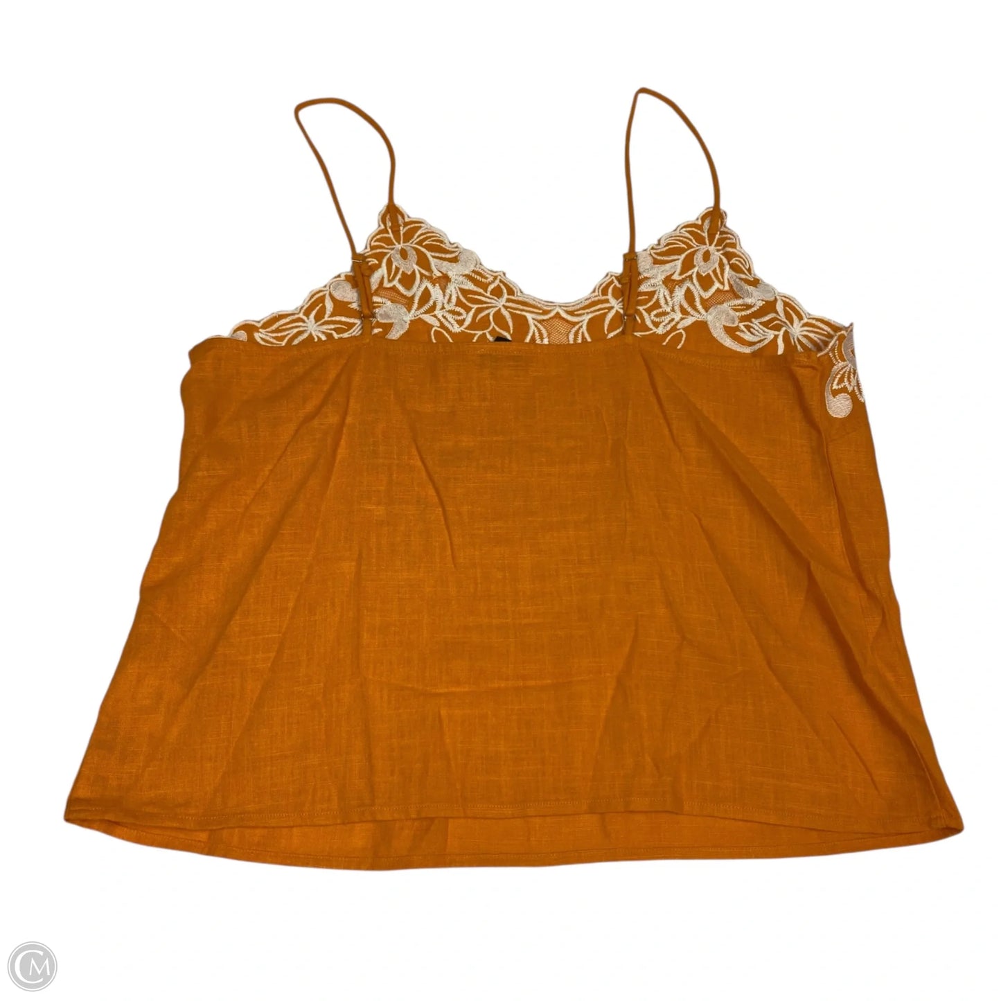 Top Sleeveless By Express In Orange, Size: M