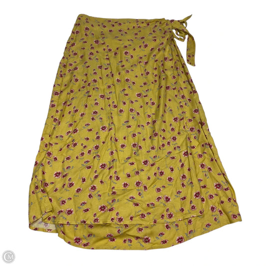 Skirt Midi By Urban Romantics In Pink & Yellow, Size: L